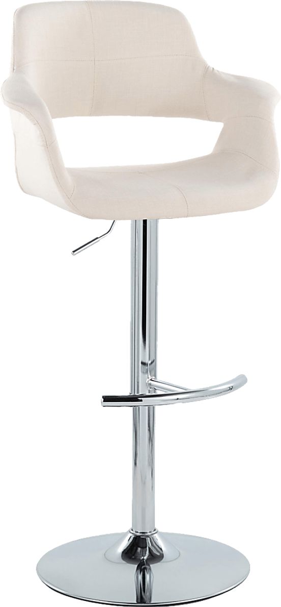 Greinwich II Cream Adjustable Barstool, Set of 2