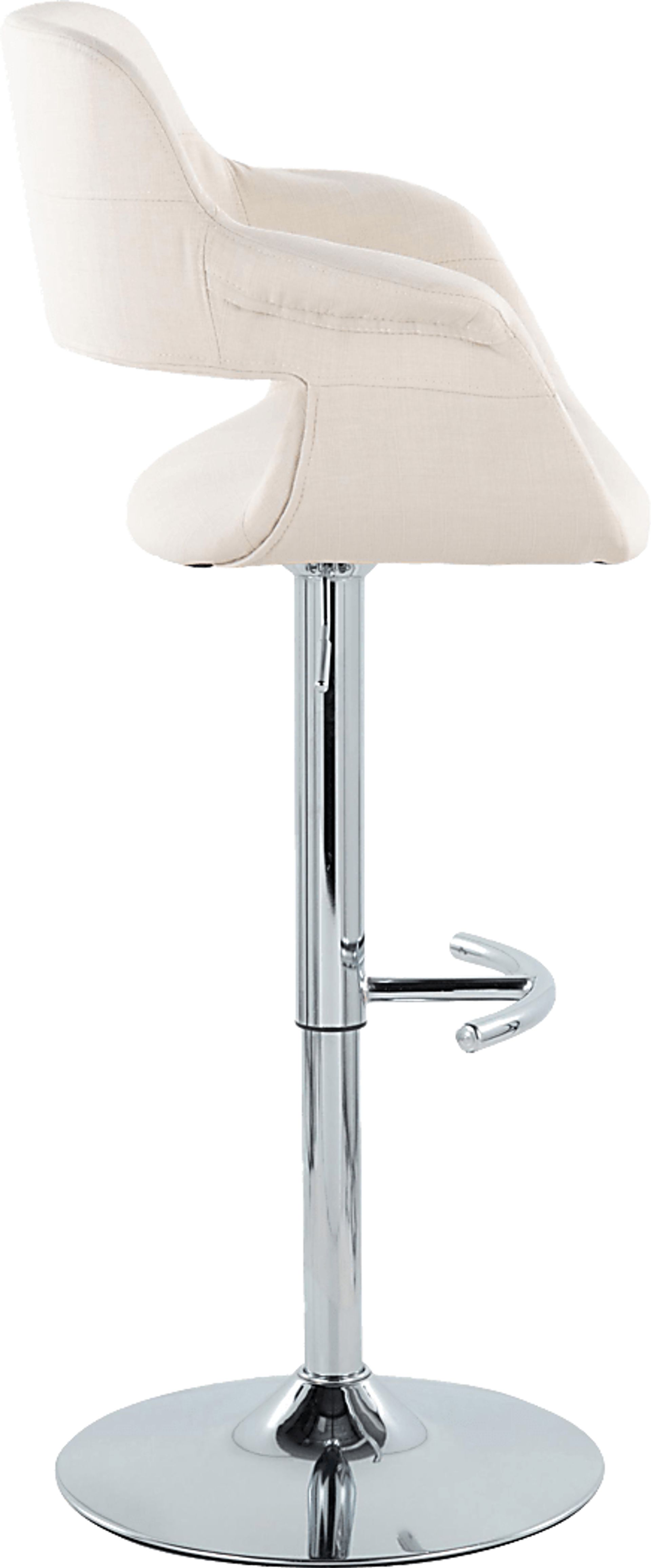 Greinwich II Cream Adjustable Barstool, Set of 2 - Image 3