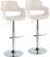Greinwich II Cream Adjustable Barstool, Set of 2