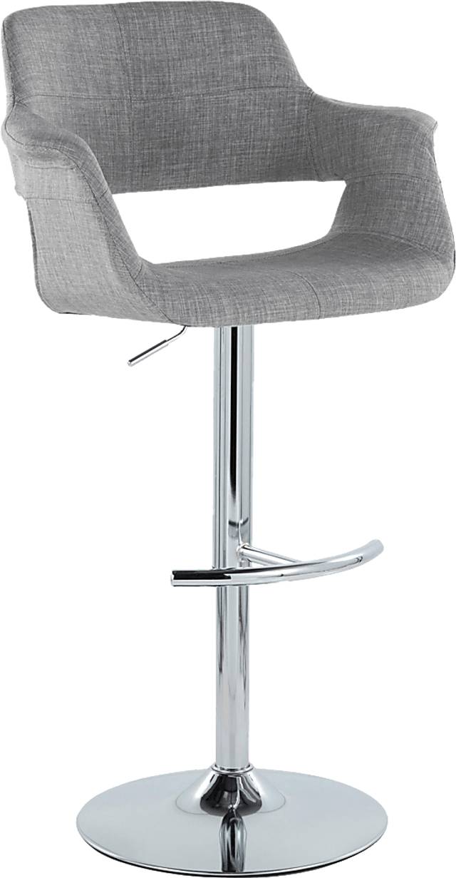 Greinwich II Gray Adjustable Barstool, Set of 2 - Thumbnail - Image 2
