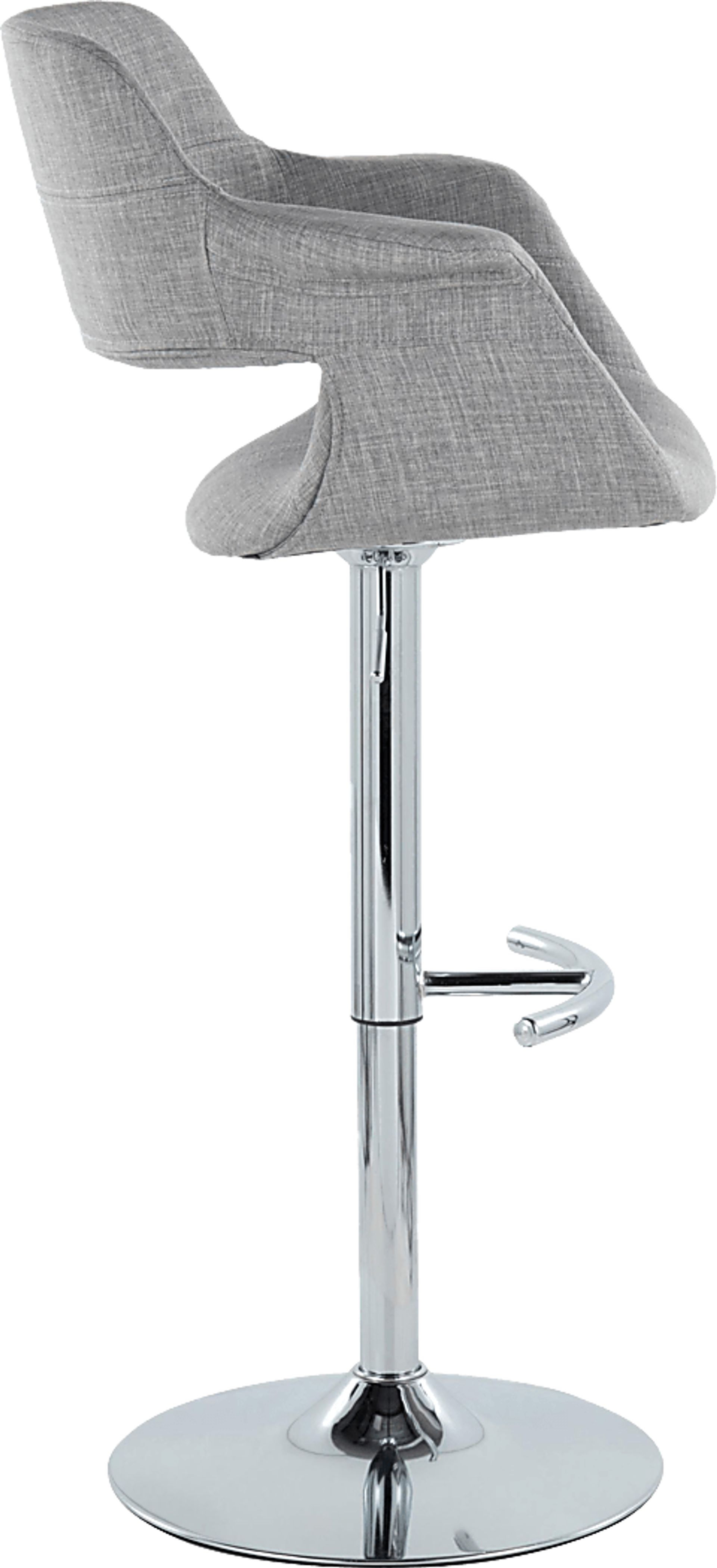 Greinwich II Gray Adjustable Barstool, Set of 2 - Image 3