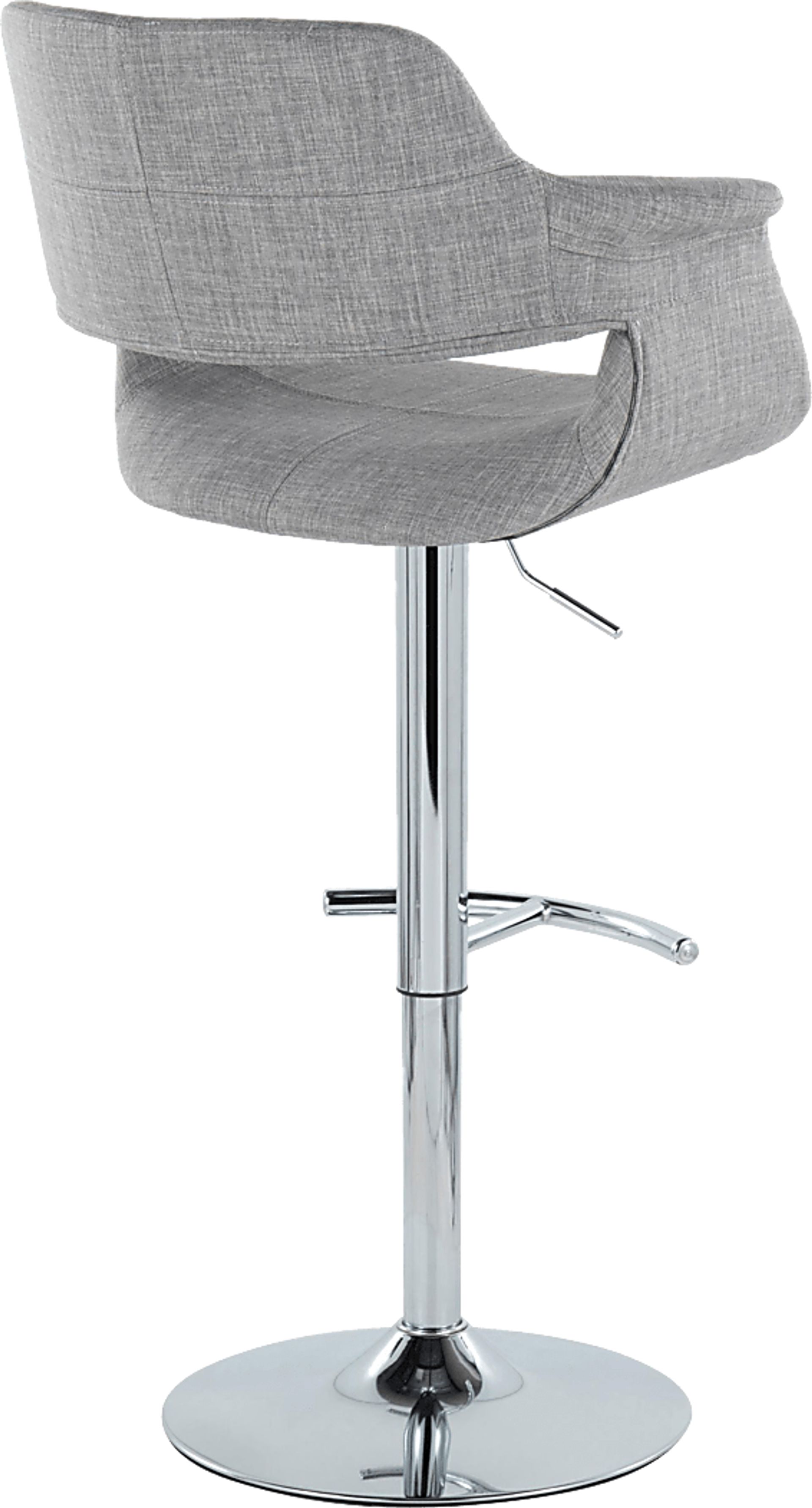 Greinwich II Gray Adjustable Barstool, Set of 2 - Image 4