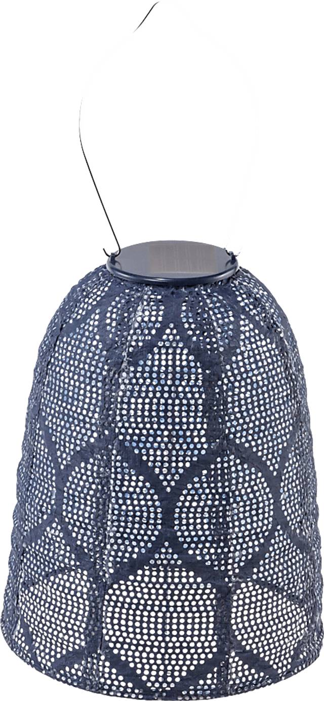 Grello Peak Outdoor Blue Solar Lantern - Thumbnail - Image 4