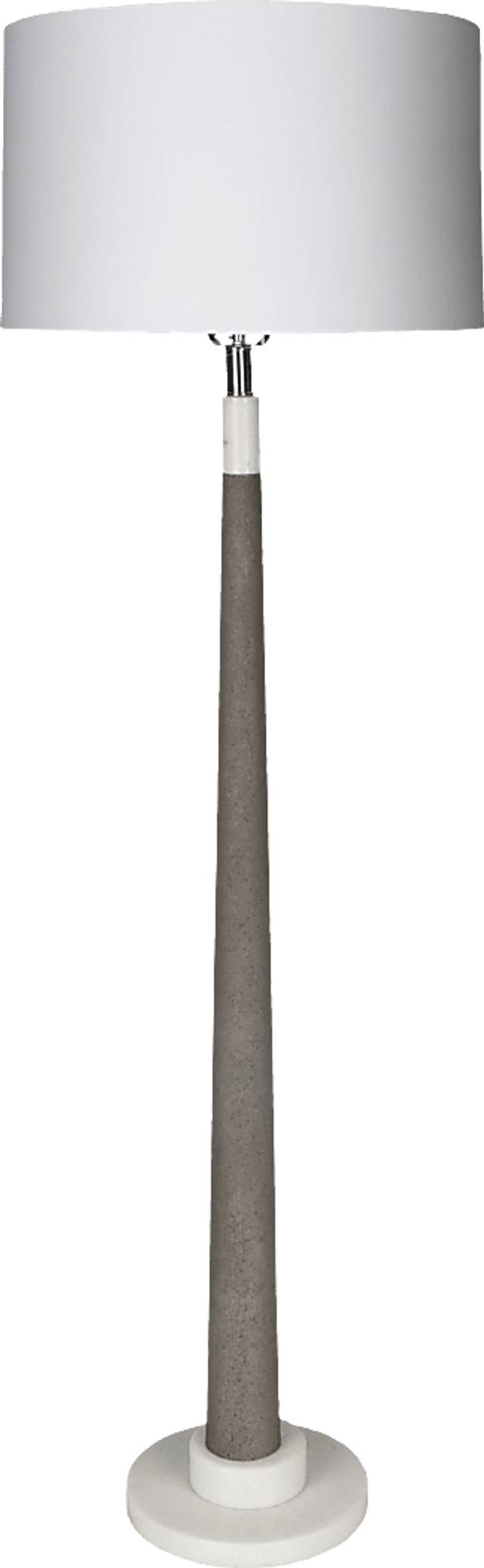 Grend Bay White Floor Lamp - Thumbnail - Image 1