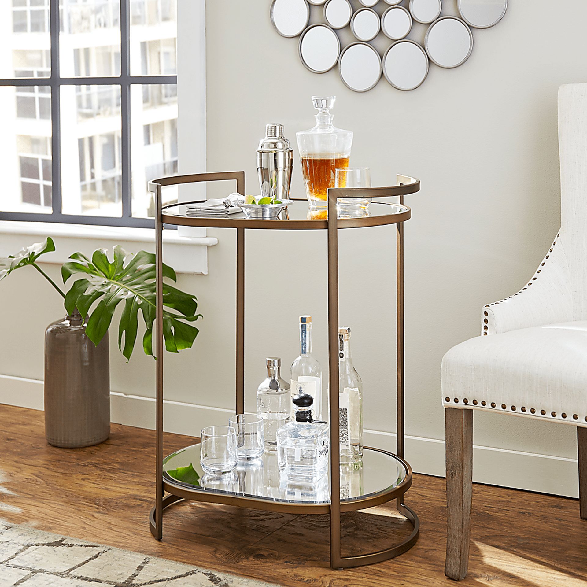 Grenoble Gold Bar Cart - Image 6