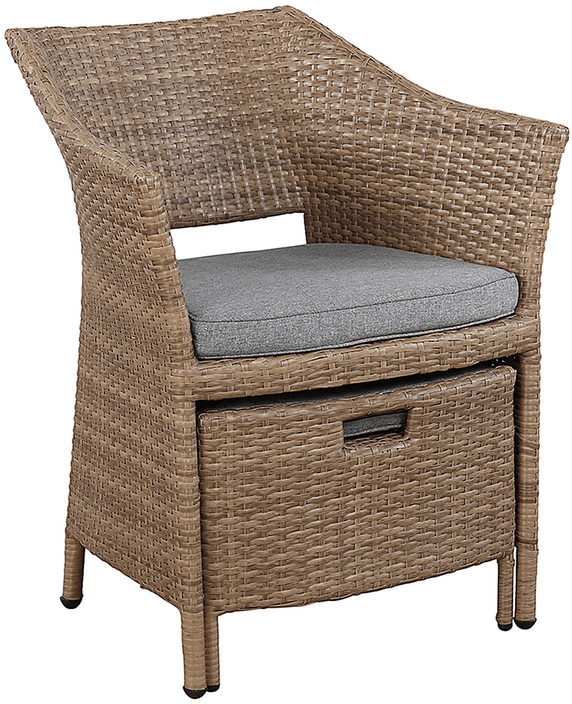 Gressom Brown 5 Pc Outdoor Seating Set - Image 4