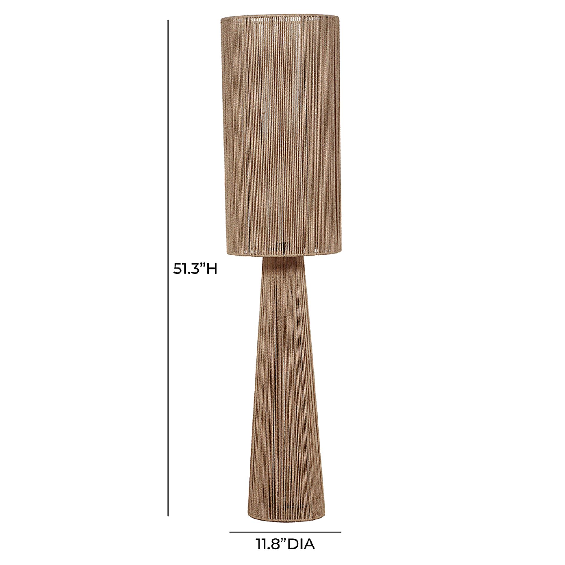 Greusel Hills Natural Floor Lamp - Image 4