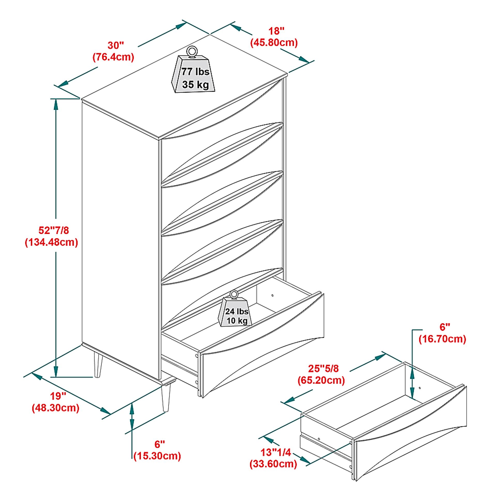 Grevilla Walnut Chest - Image 4