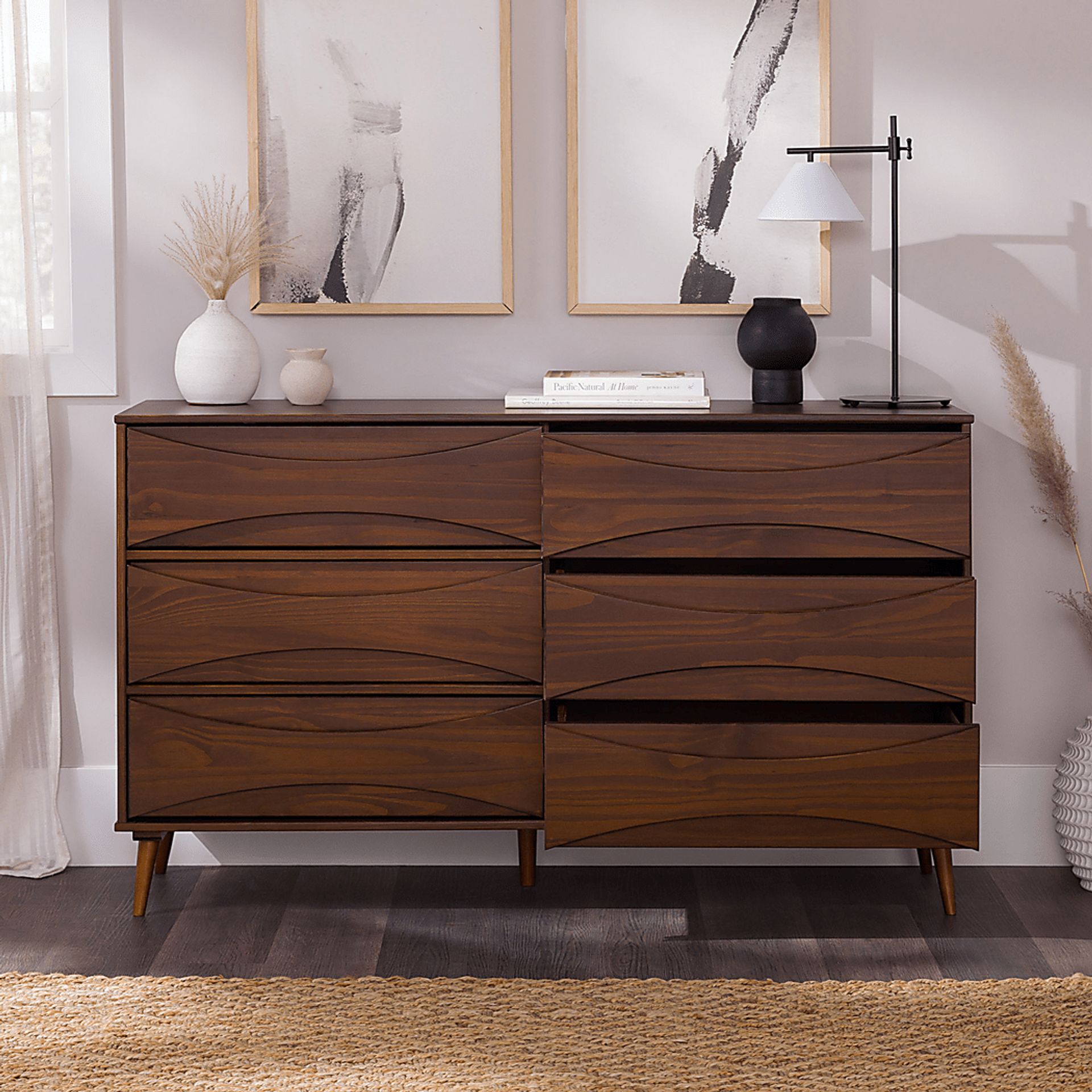 Grevilla Walnut Dresser - Image 4