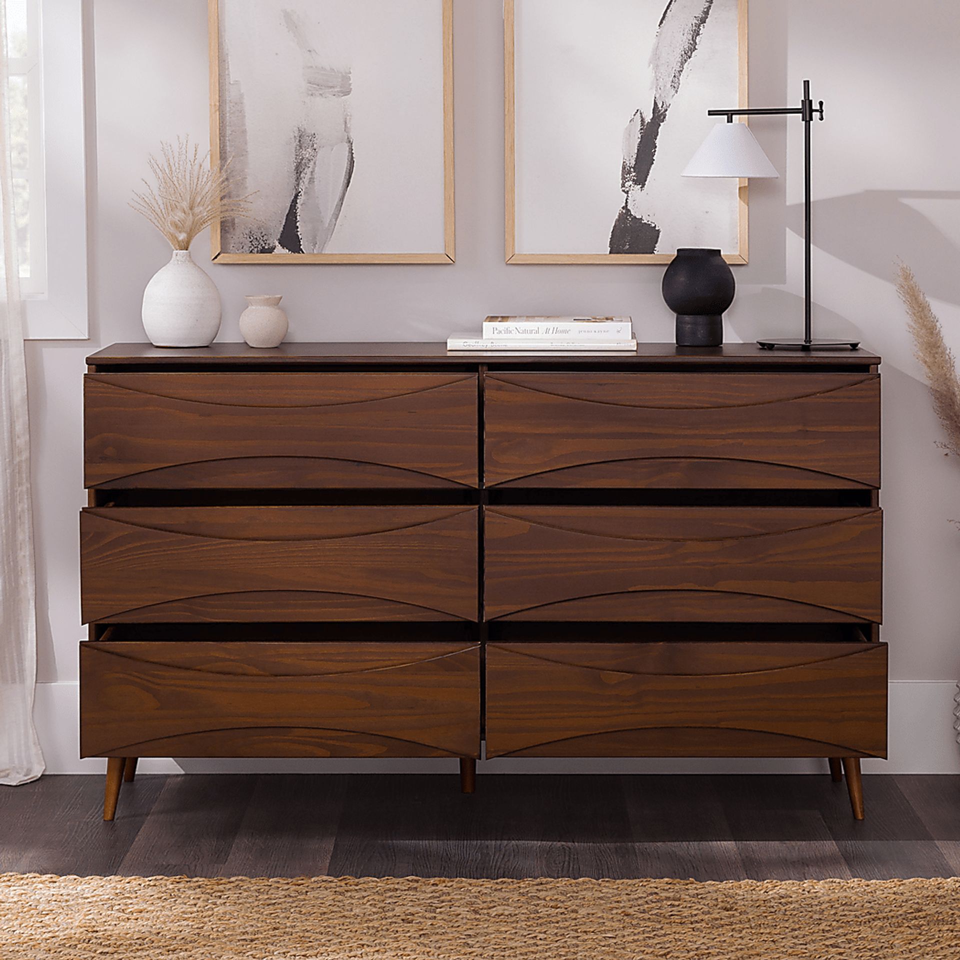 Grevilla Walnut Dresser - Image 5