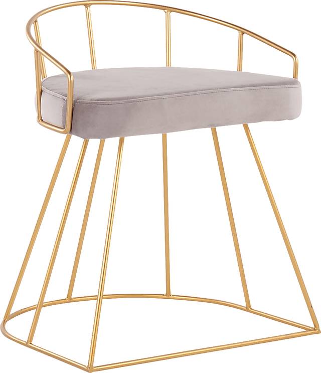 Grevillea Gray Vanity Stool - Thumbnail - Image 1