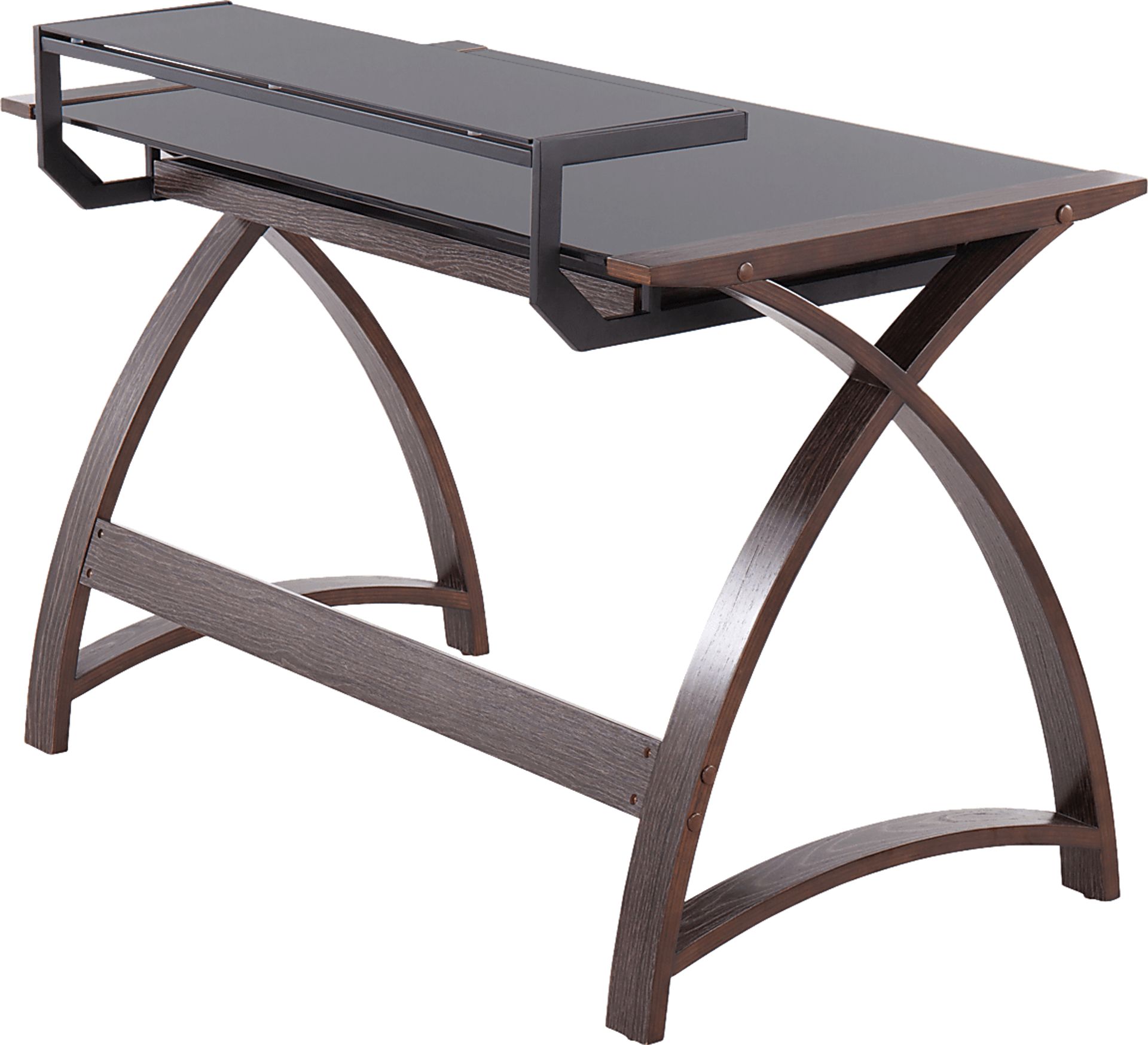 Greyhen Dark Gray Desk - Image 3