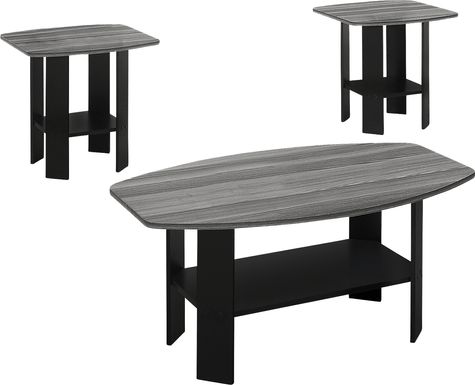 Greylyn Gray 3 Pc Table Set