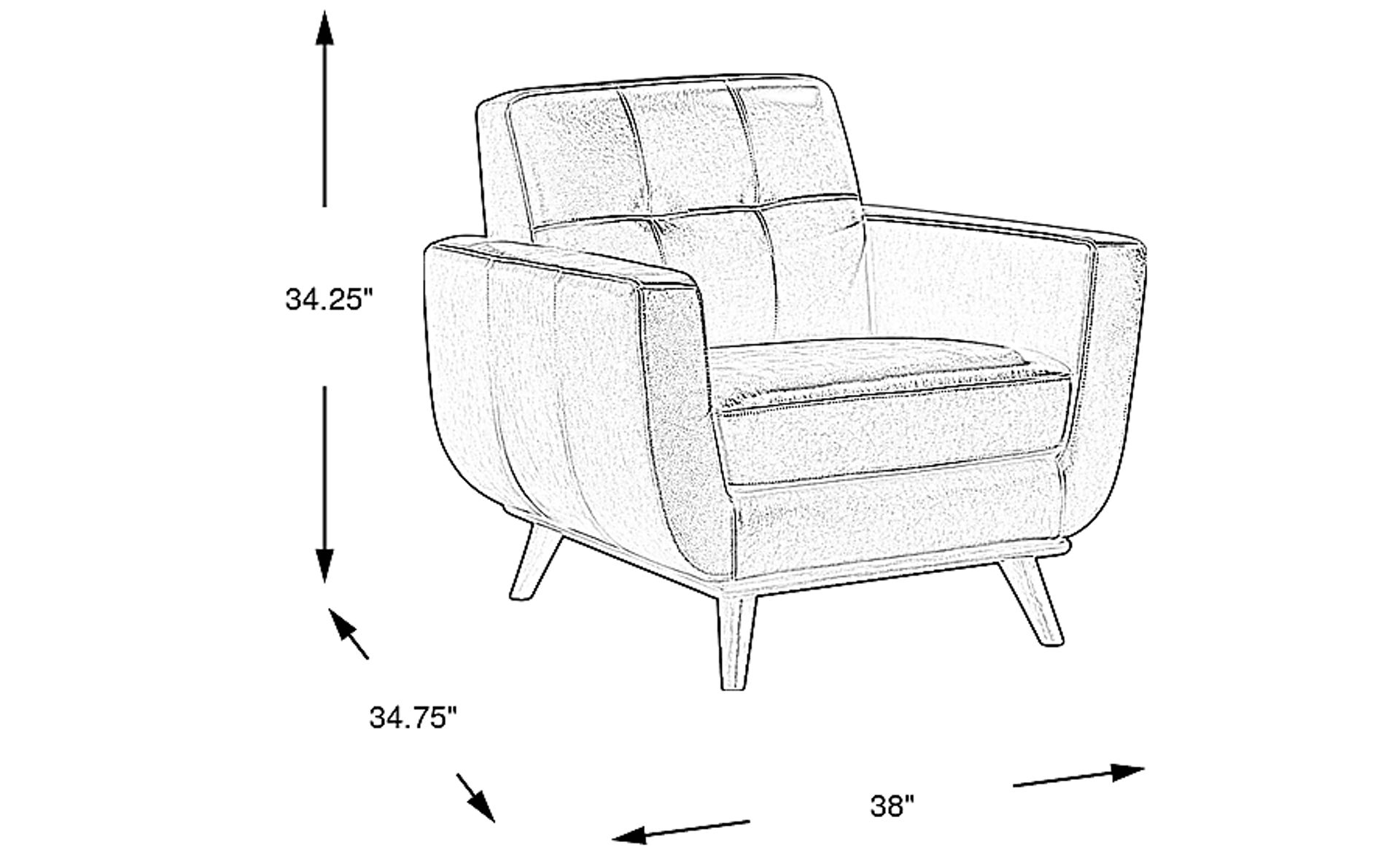 Dimension Image. Please refer to the Dimension Tab on this page for dimension details.