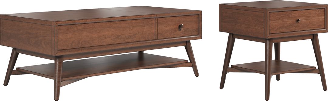 Greyson Brown Cherry 2 Pc Table Set