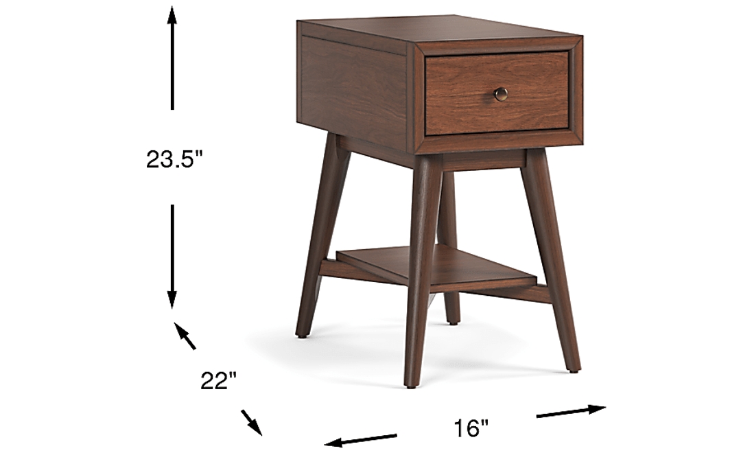 Greyson Brown Cherry Chairside Table
