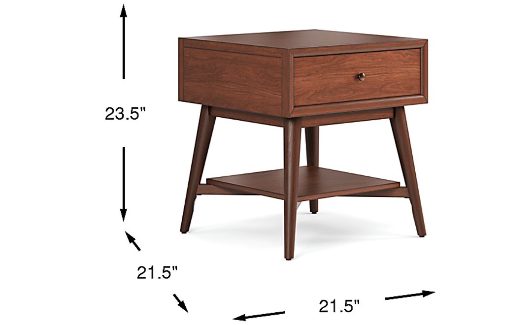 Greyson Brown Cherry Finish End Table
