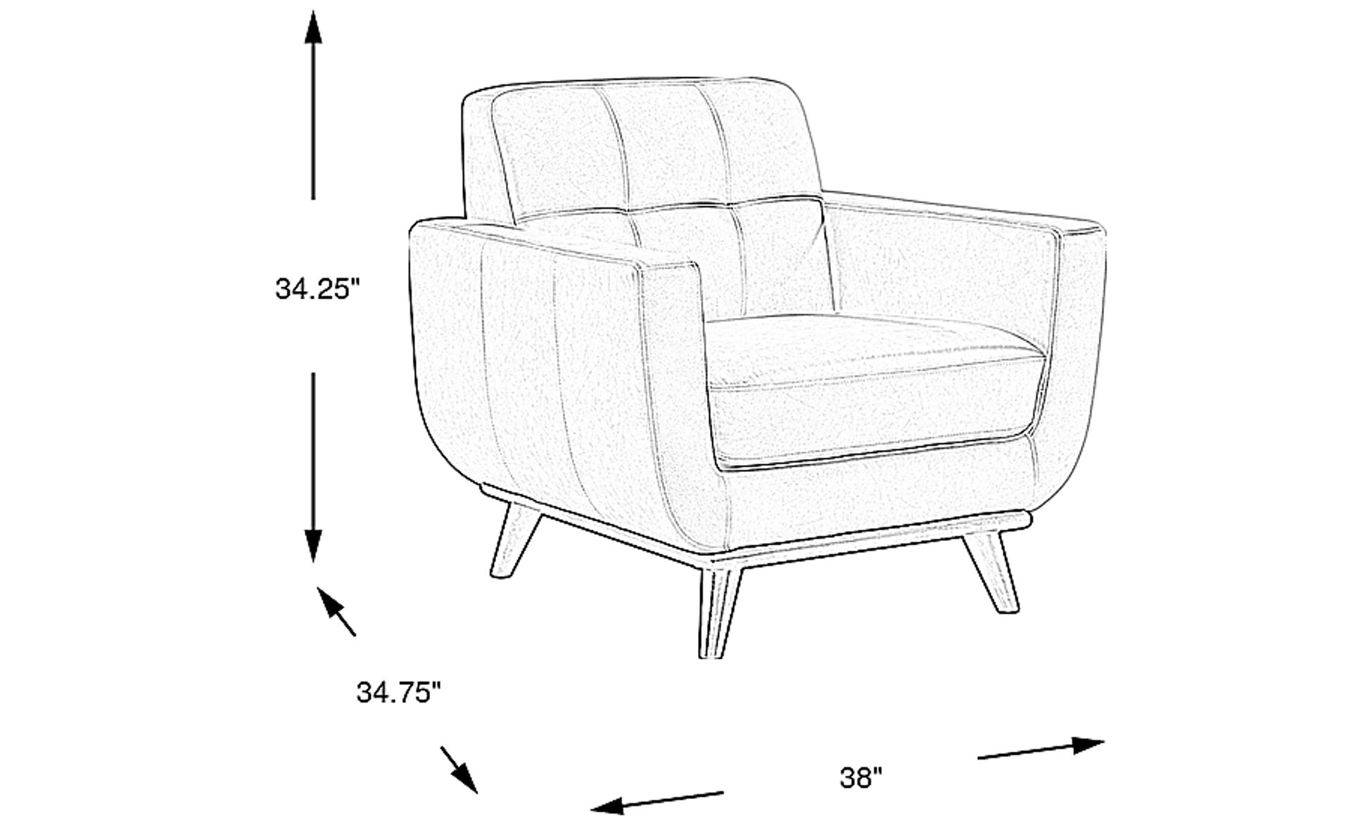 Dimension Image. Please refer to the Dimension Tab on this page for dimension details.