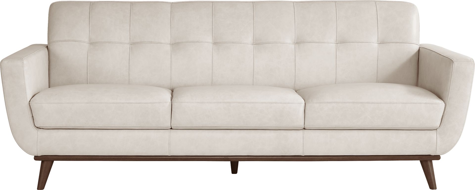 Greyson Ivory Leather Sofa - Image 1