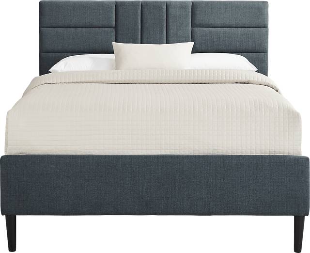 Greystone Heights Blue King Bed - Thumbnail - Image 1