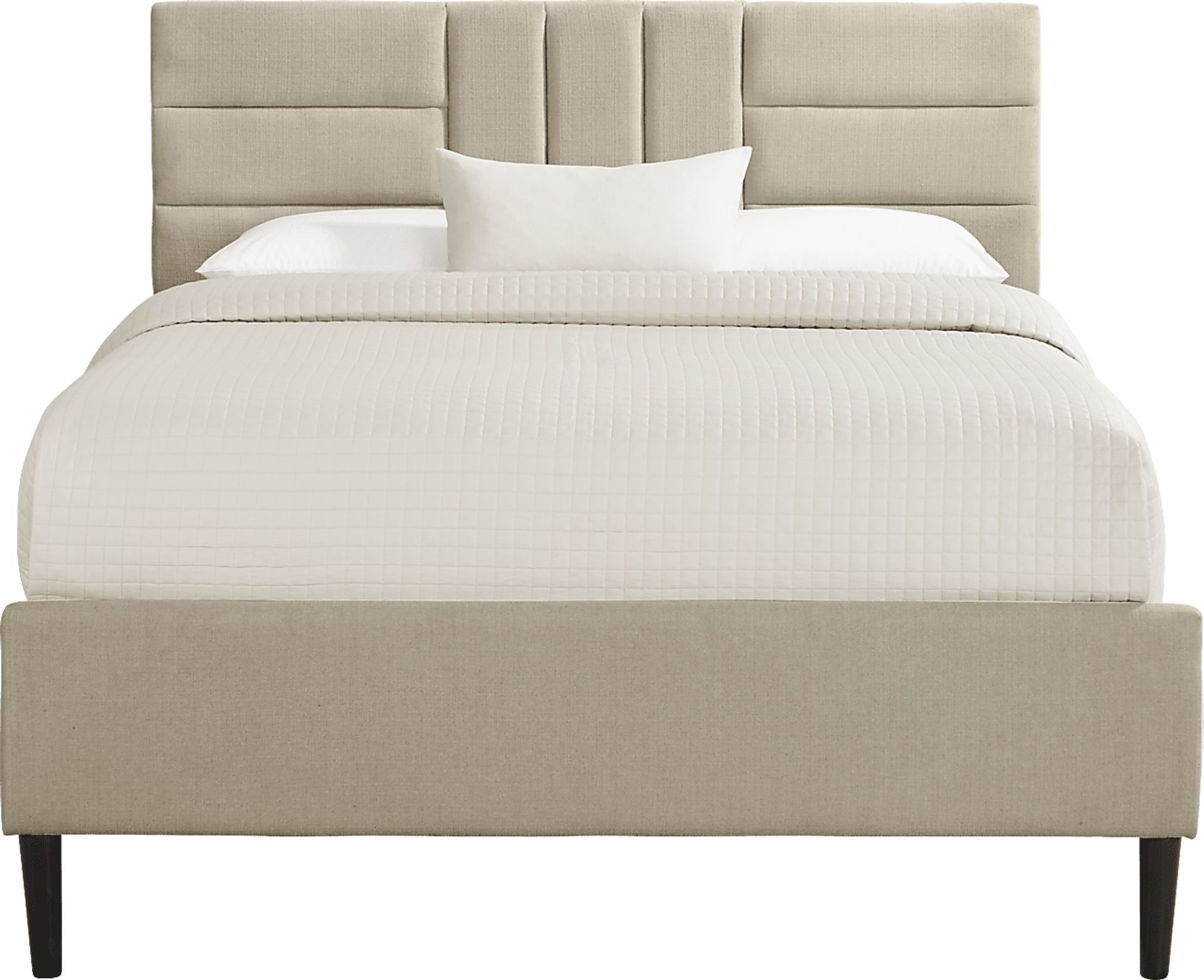Greystone Heights Tan Queen Bed - Image 1