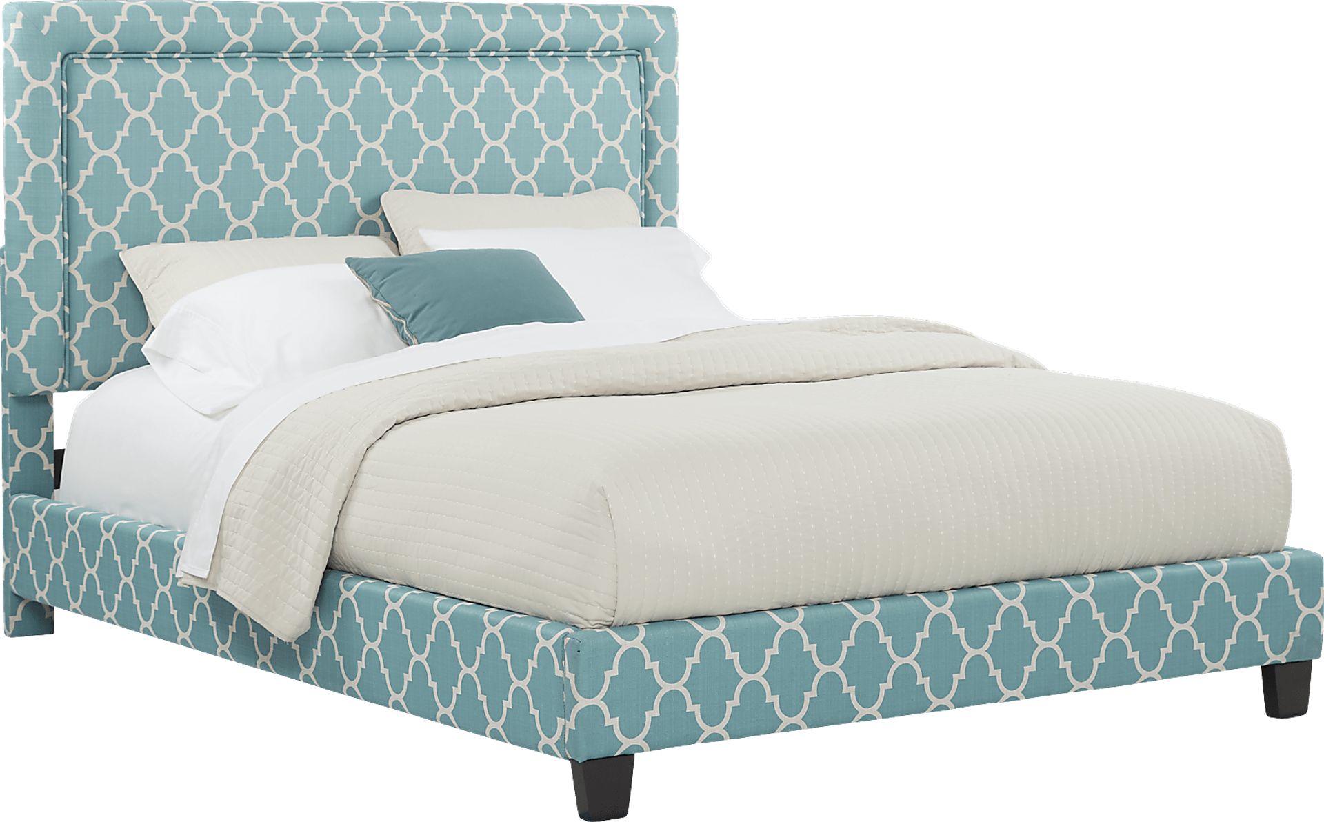 Grier Sky 3 Pc King Upholstered Bed - Image 2