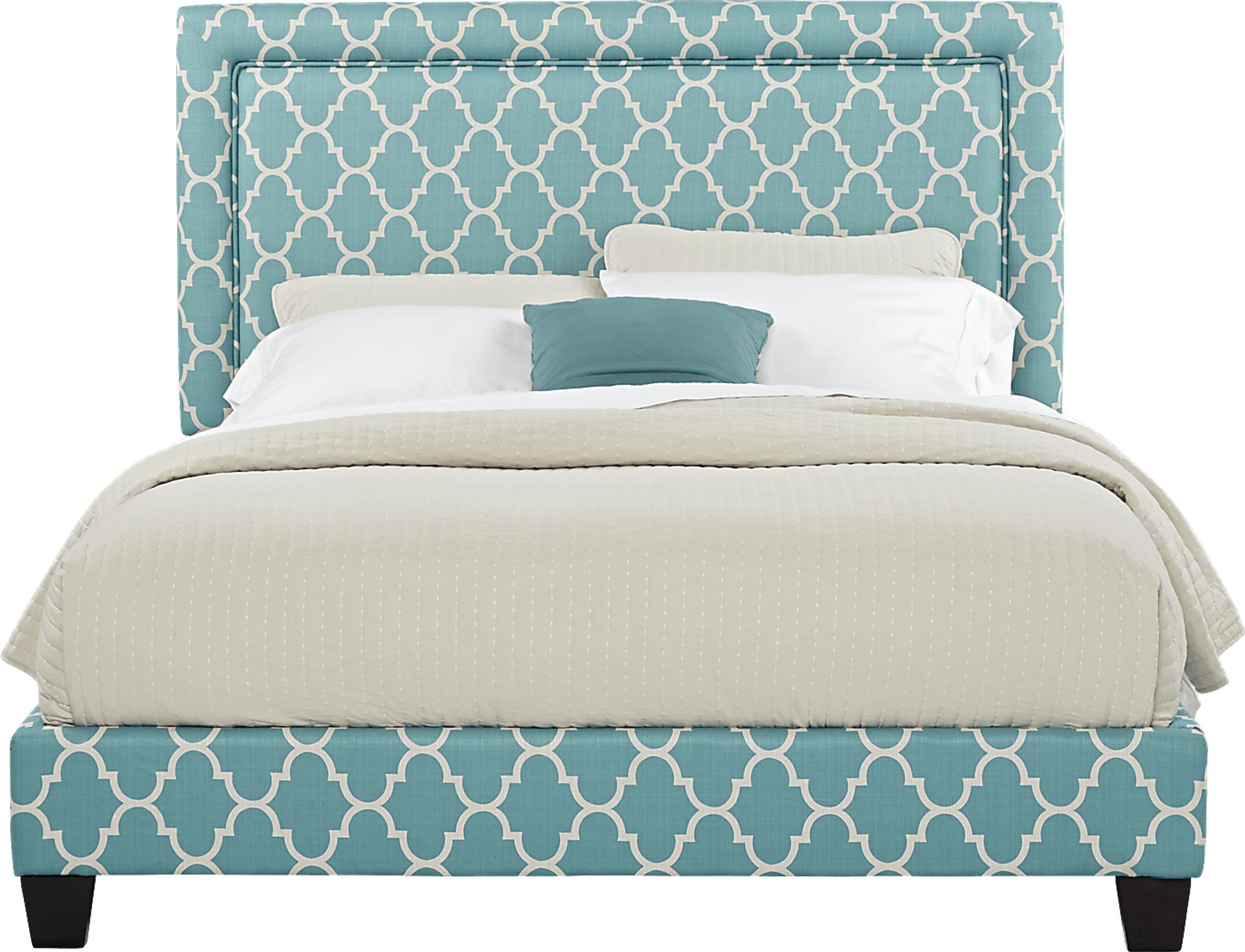Grier Sky 3 Pc King Upholstered Bed - Image 1