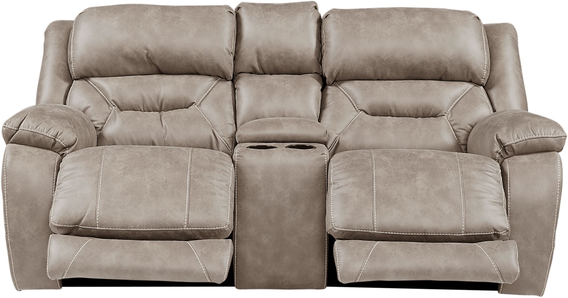 Griffin Valley Taupe 3 Pc Triple Power Reclining Living Room - Image 4