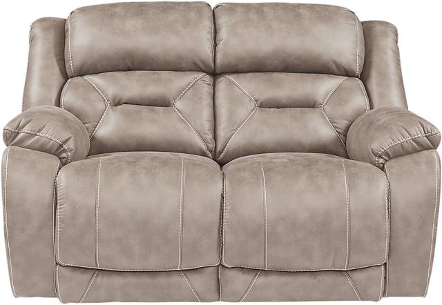 Griffin Valley Taupe 7 Pc Living Room with Triple Power Reclining Sofa - Thumbnail - Image 4
