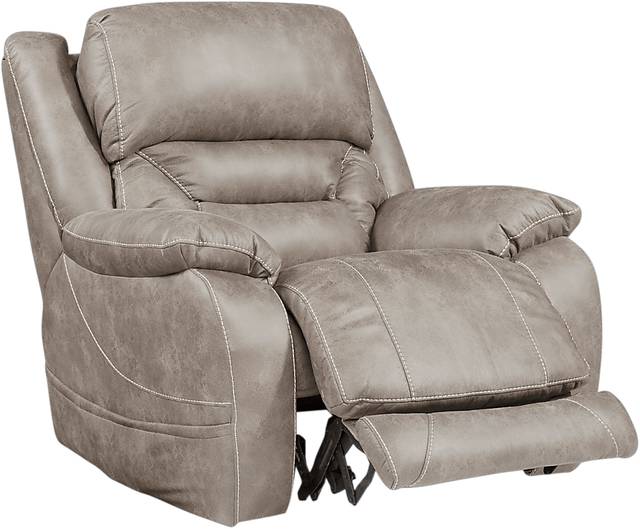 Griffin Valley Taupe Triple Power Recliner - Thumbnail - Image 2