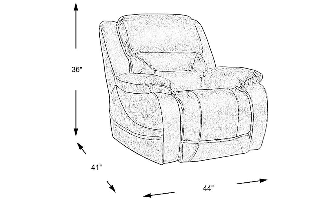 Griffin Valley Microfiber Power Reclining Recliner