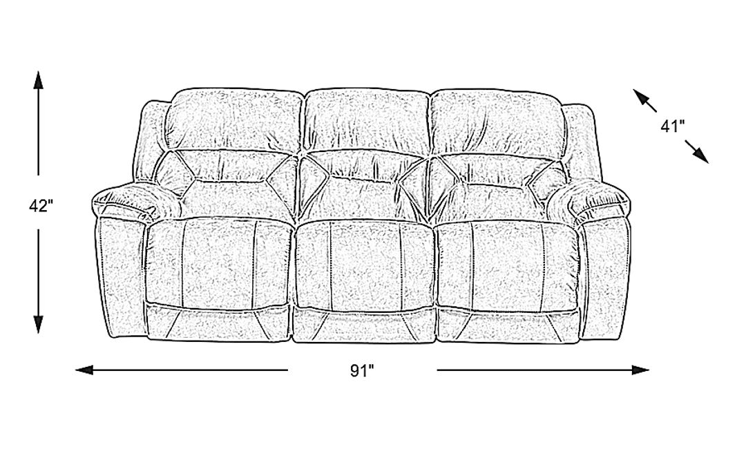 Griffin Valley Microfiber Power Reclining Sofa