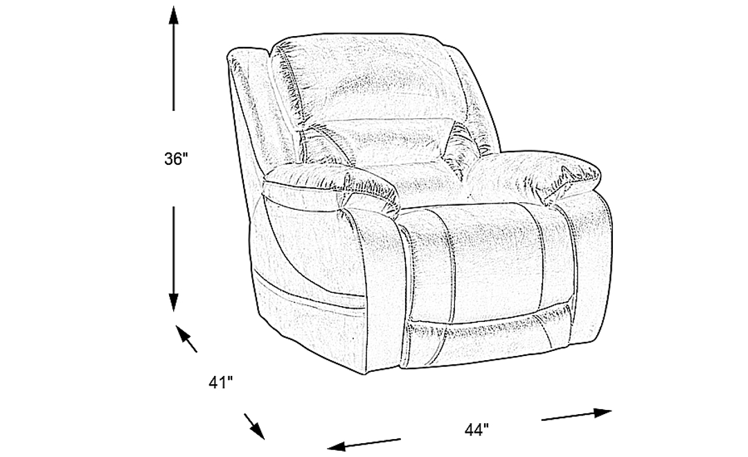 Griffin Valley Walnut Triple Power Recliner