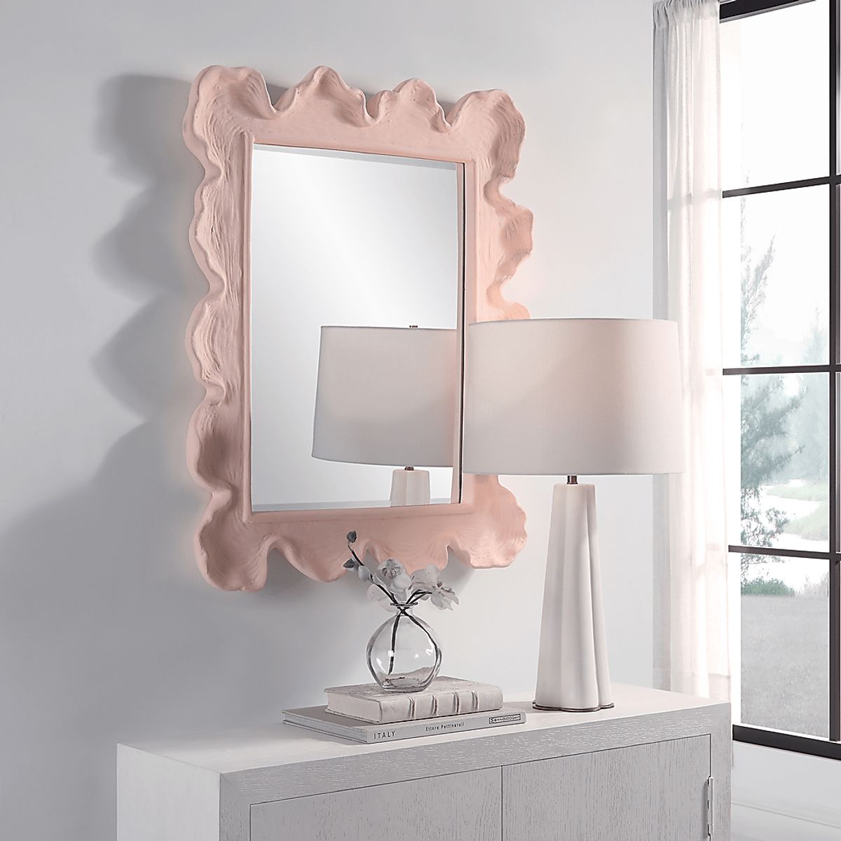 Grimo Pink Colors Mirror | Rooms to Go