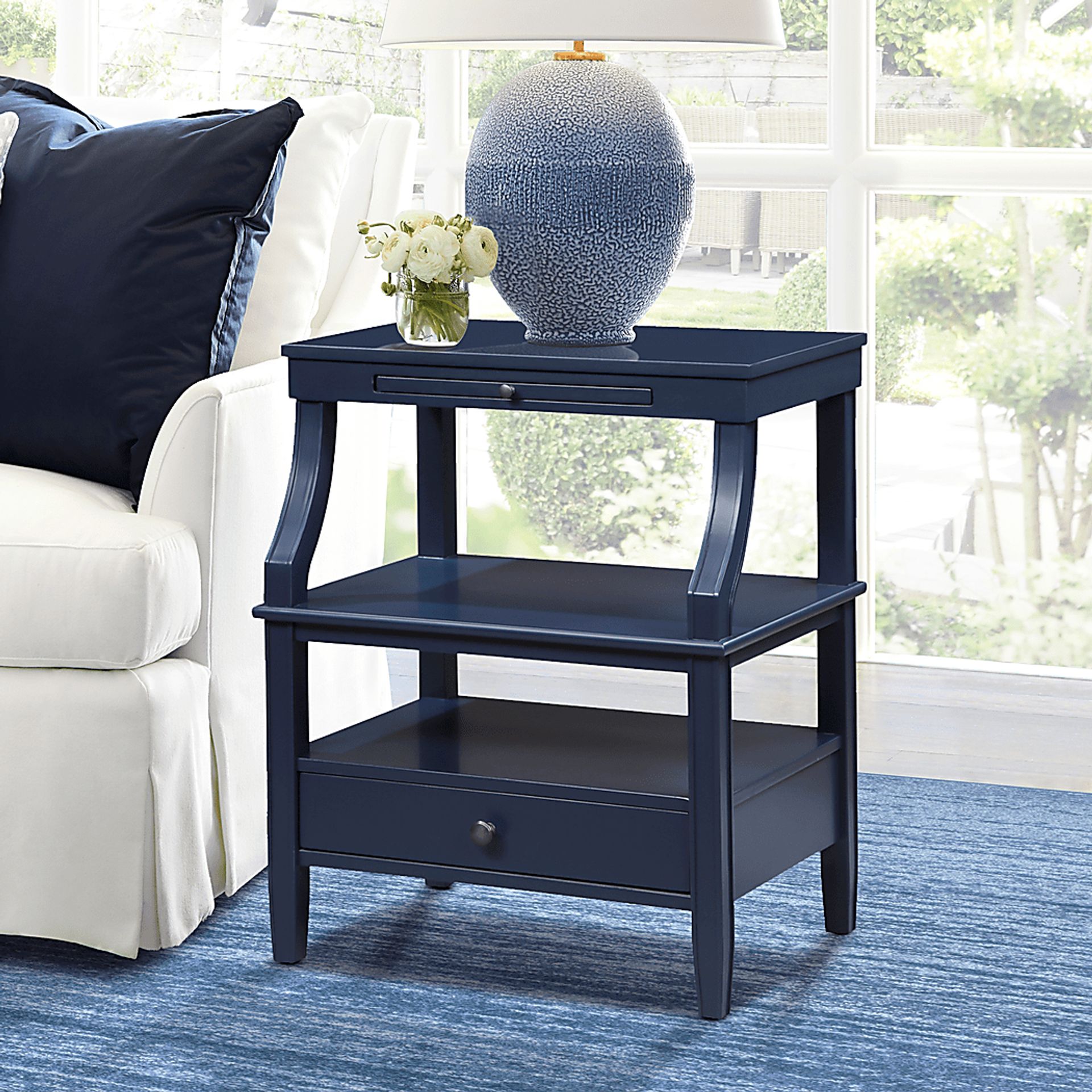 Grimsby Blue Nightstand - Image 2