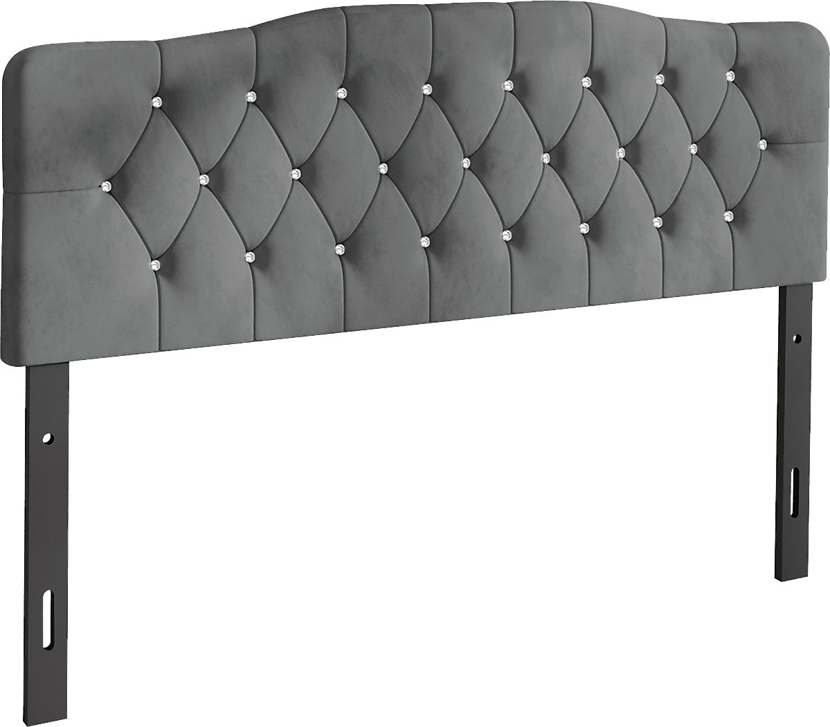 Maness Gray Polyester Fabric King Headboard Rooms To Go   Grissom Gray King Headboard 84783743 Image Item