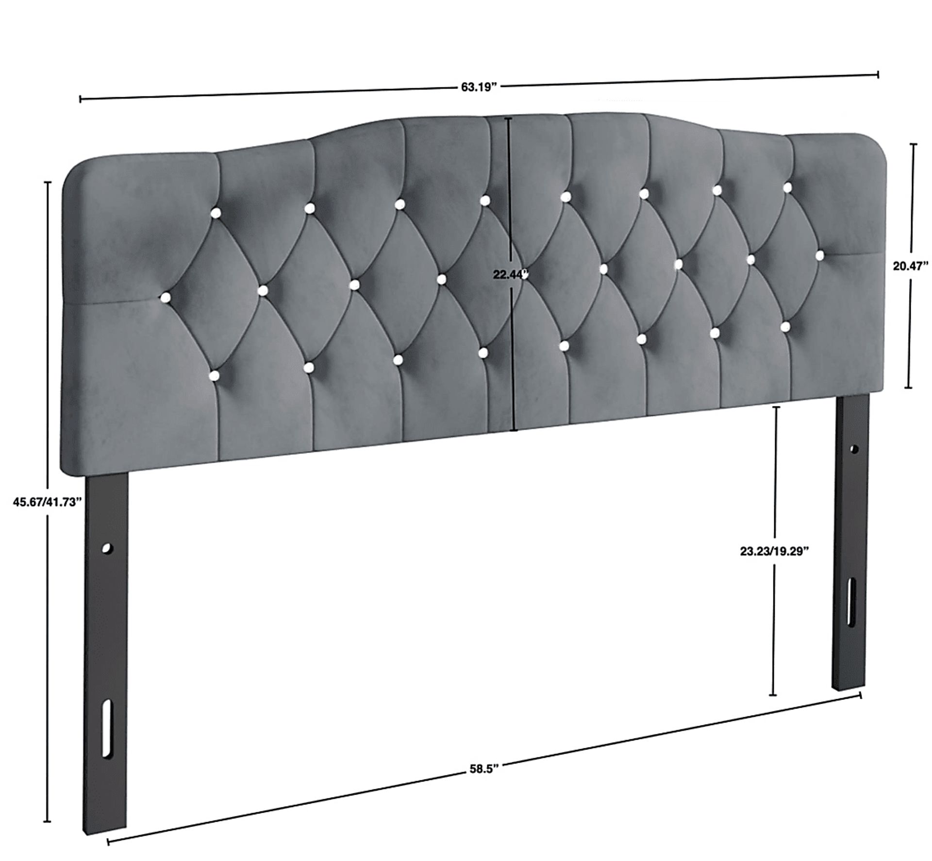 Grissom Gray Queen Headboard - Image 4