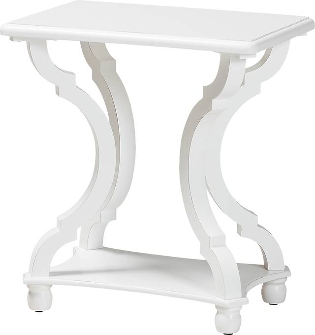 Grognet White End Table - Thumbnail - Image 1