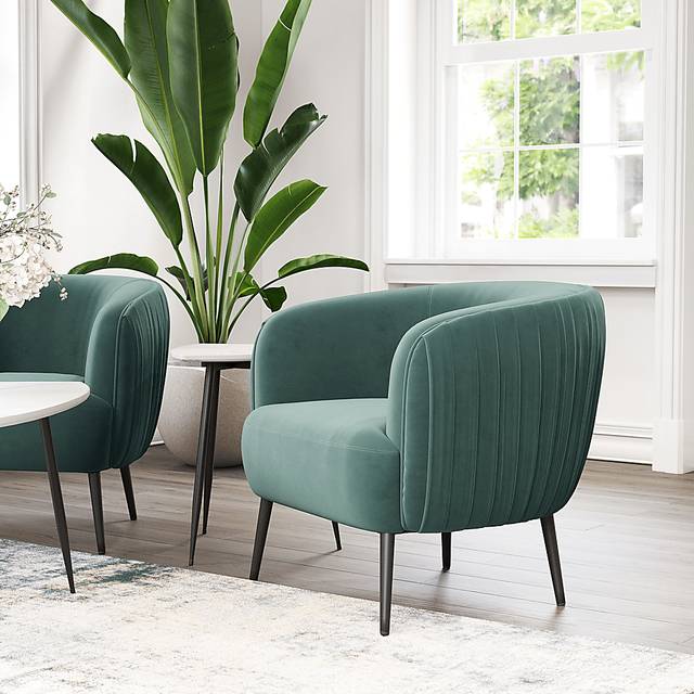 Gronland Green Accent Chair - Thumbnail - Image 5