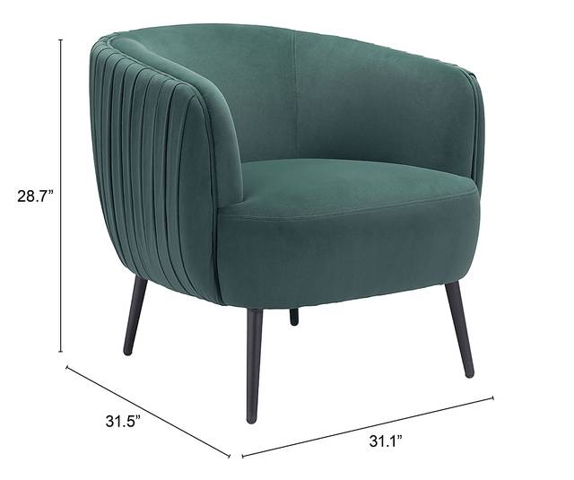 Gronland Green Accent Chair - Thumbnail - Image 6