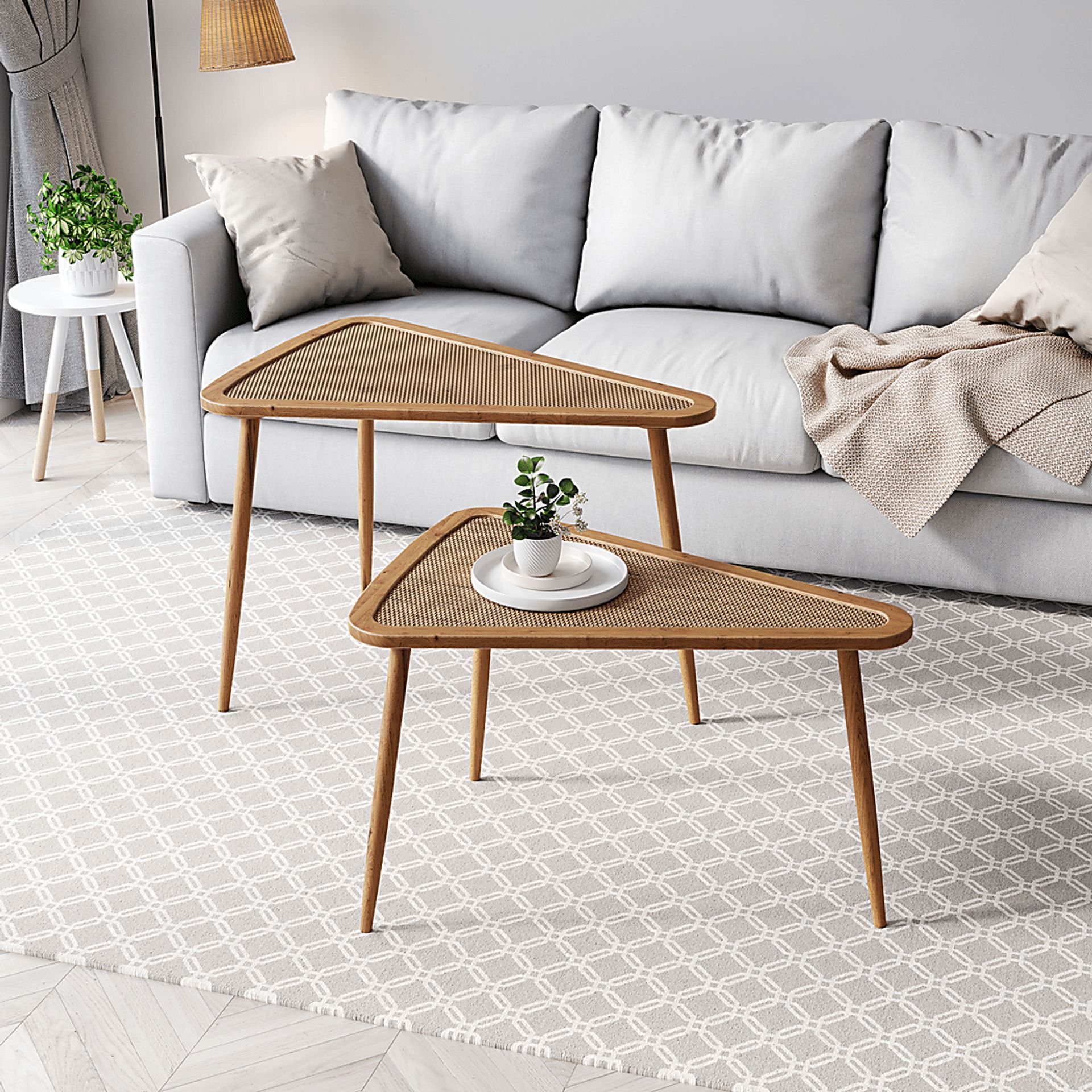 Gronlund Brown Nesting Table, Set of 2 - Image 2