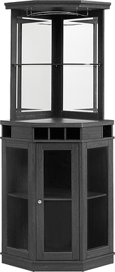 Grooveland Black Bar Cabinet