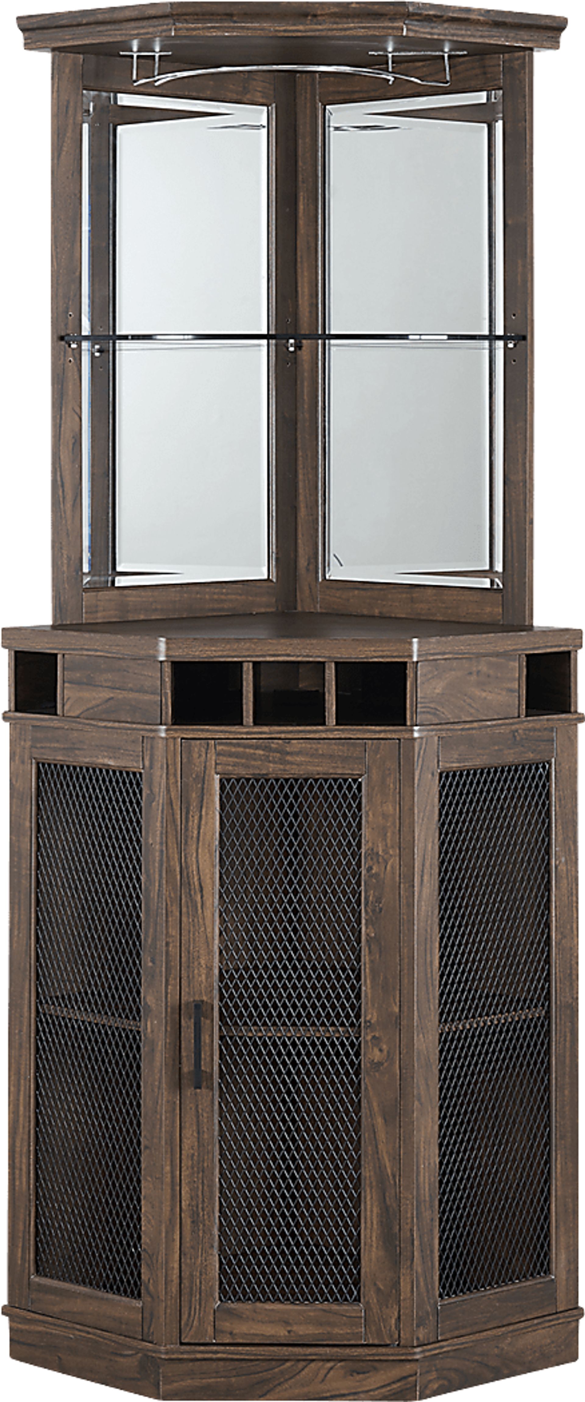 Grooveland Brown Bar Cabinet - Image 2