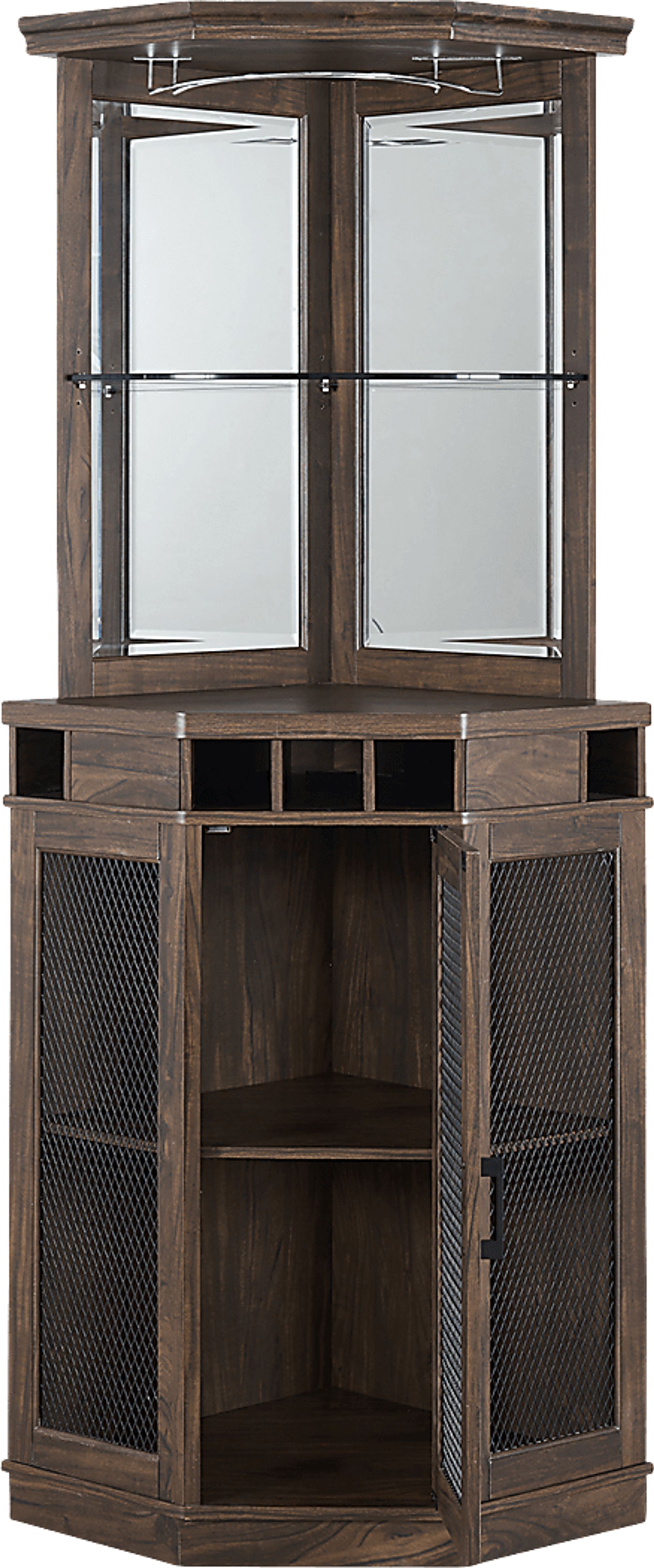 Grooveland Brown Bar Cabinet - Image 3