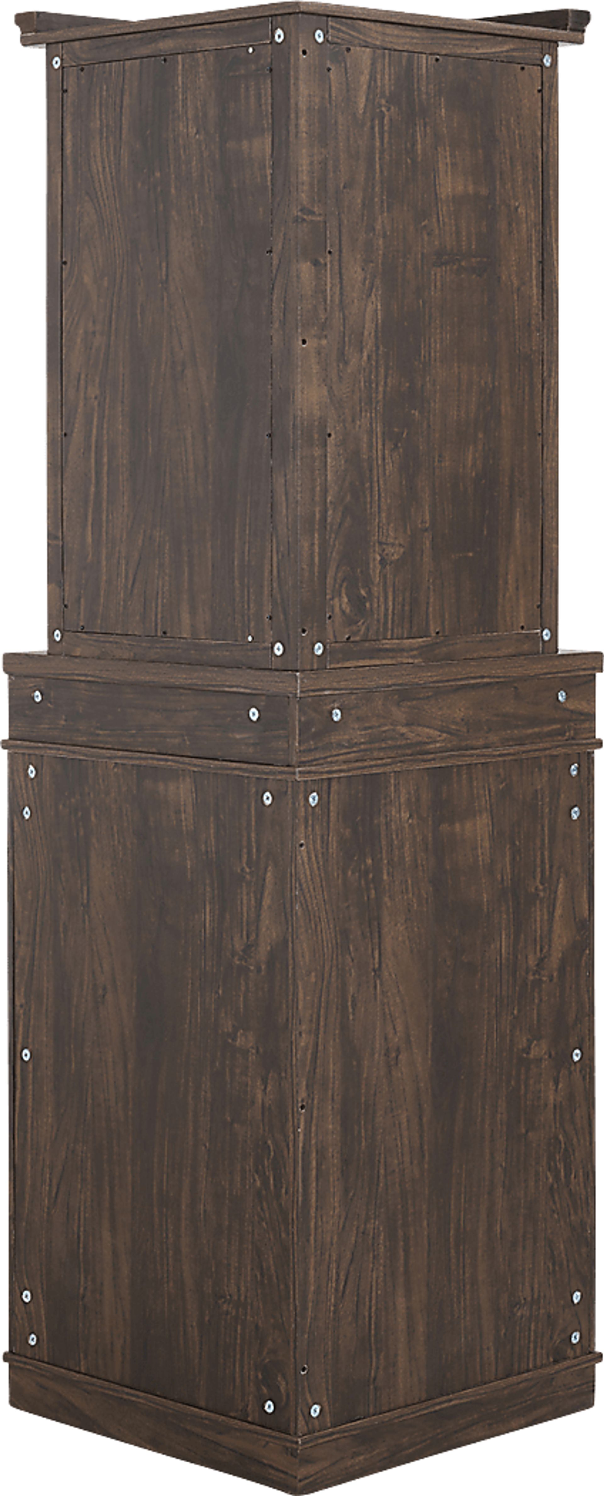Grooveland Brown Bar Cabinet - Image 4