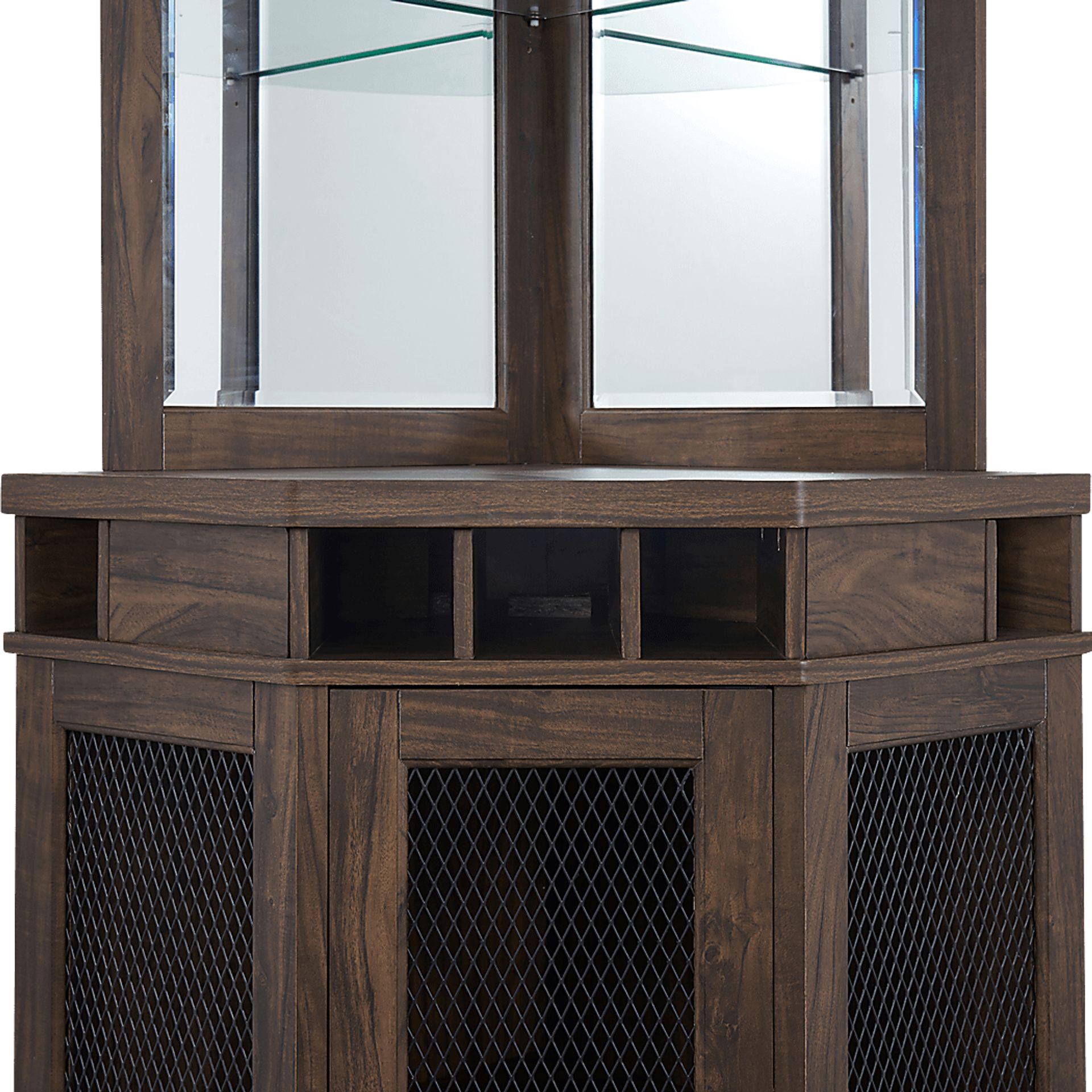 Grooveland Brown Bar Cabinet - Image 5