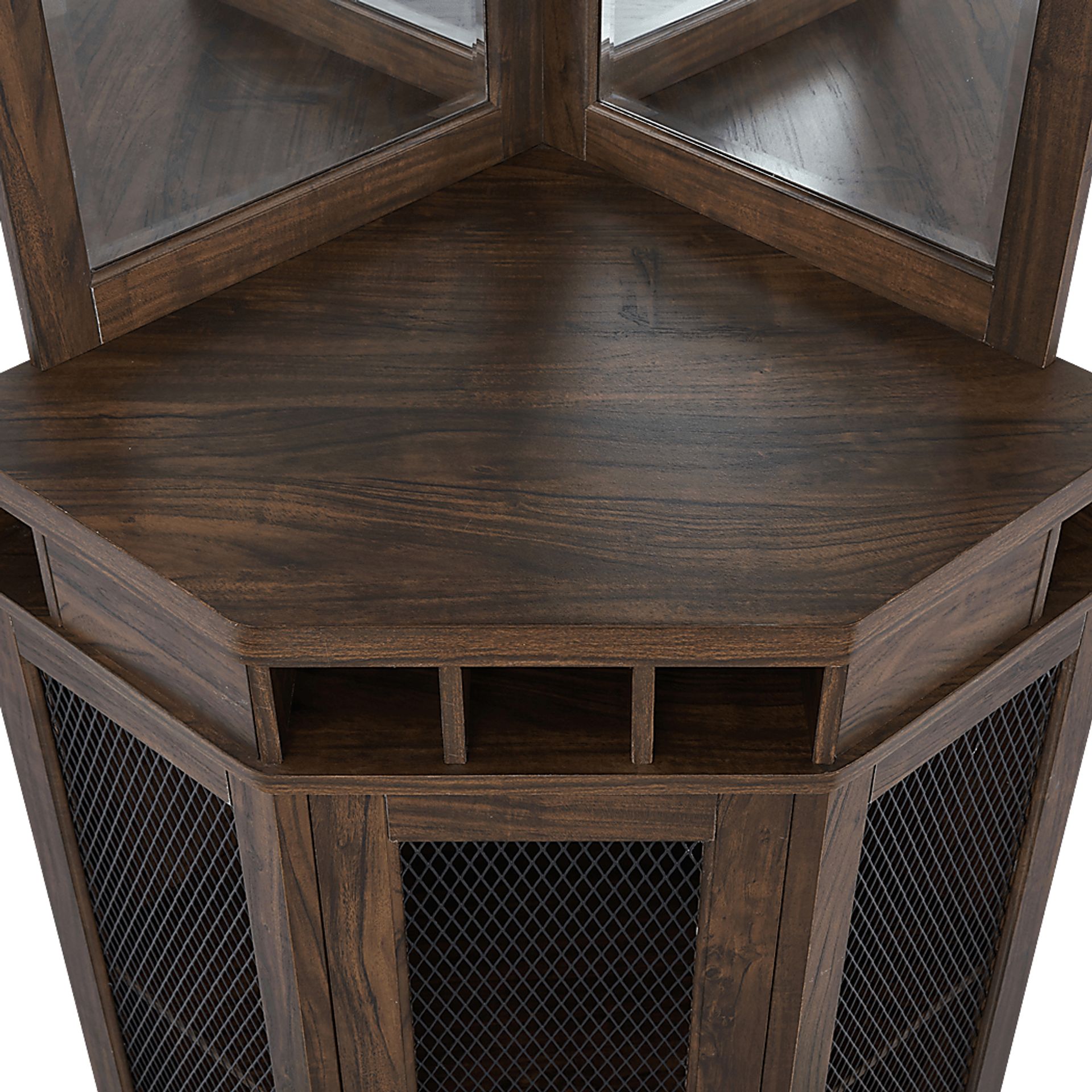 Grooveland Brown Bar Cabinet - Image 7