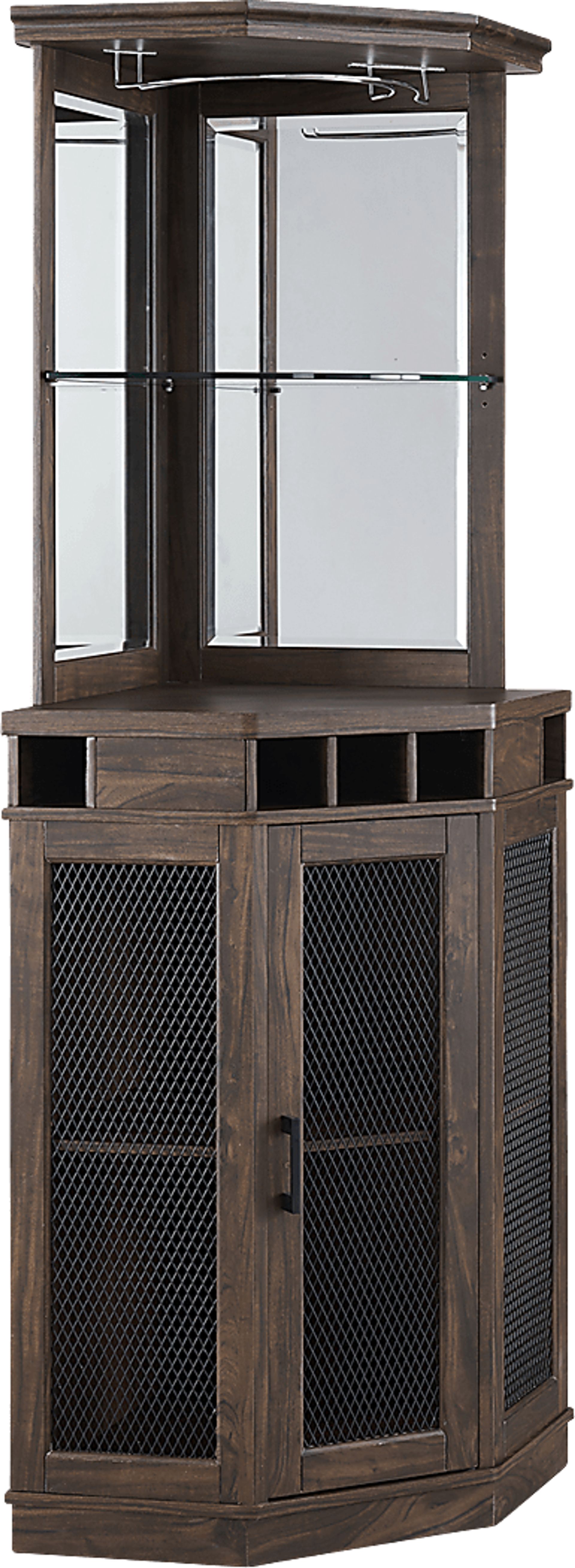 Grooveland Brown Bar Cabinet - Image 1