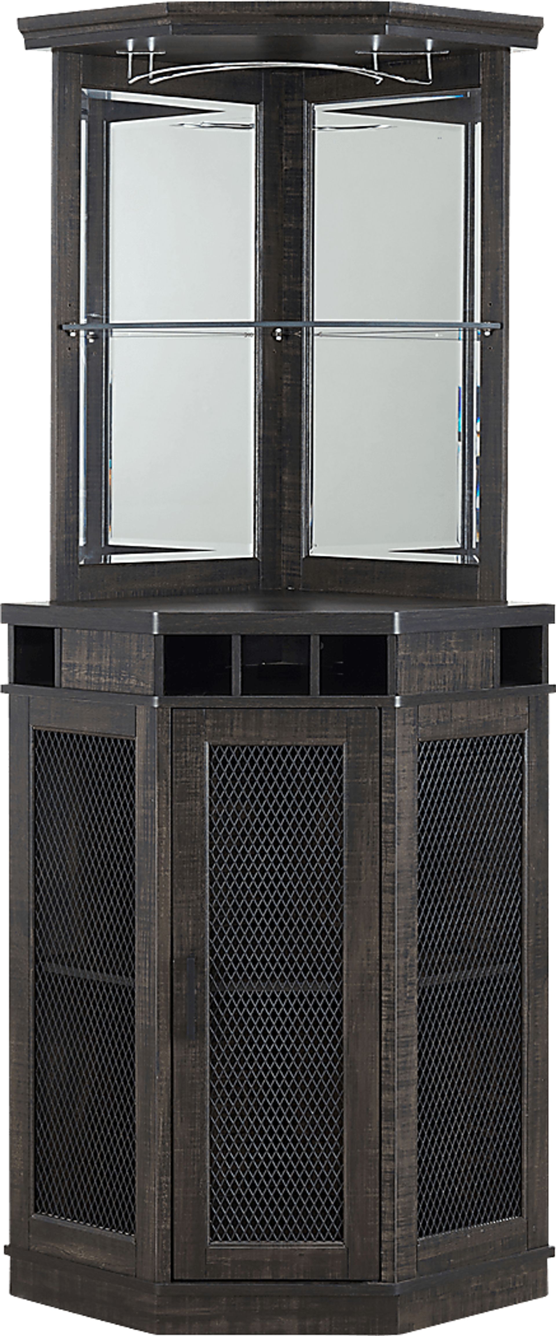 Grooveland Charcoal Bar Cabinet - Image 2