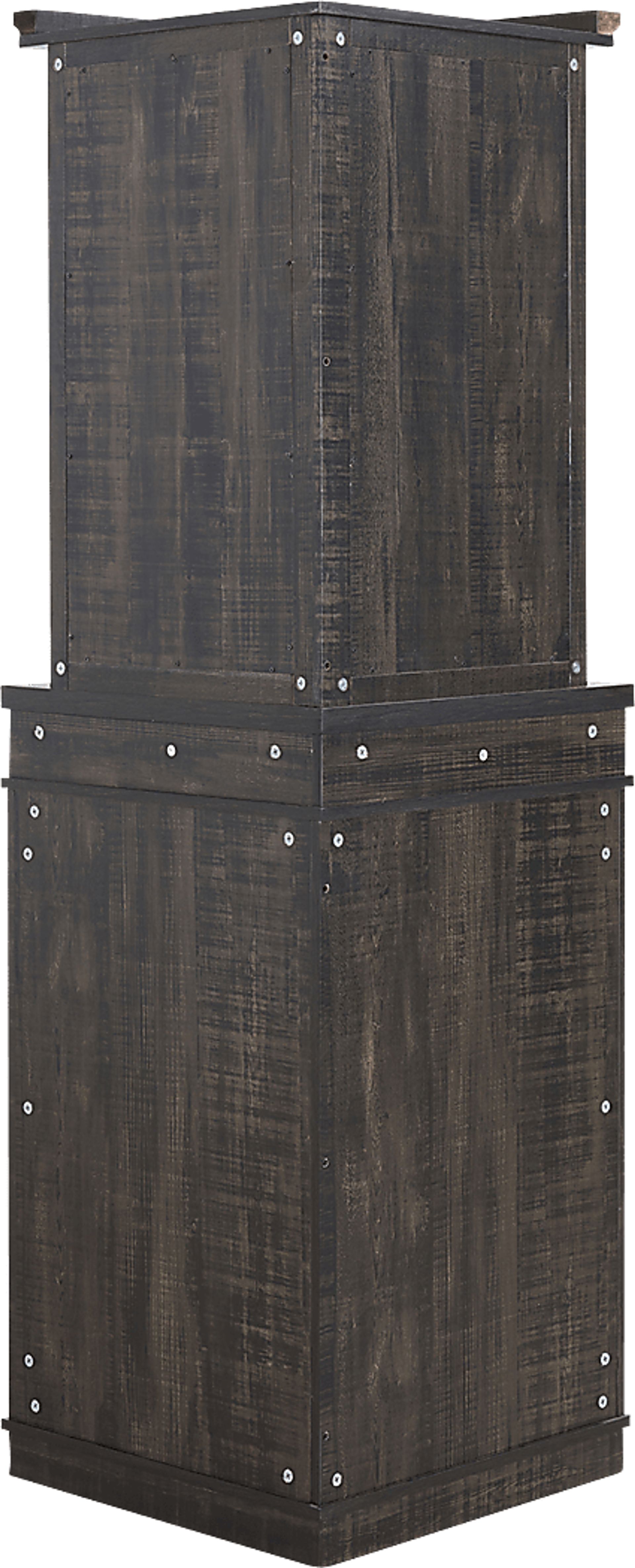 Grooveland Charcoal Bar Cabinet - Image 4